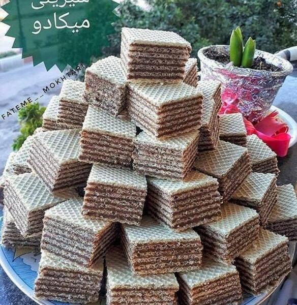 عکس شیرینی میکادو خانگی