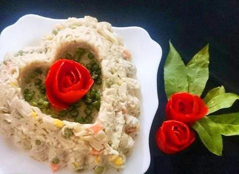عکس ایده تزیین سالاد اندونزی