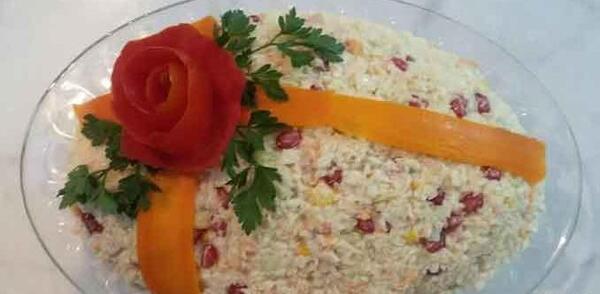 عکس ایده تزیین سالاد اندونزی