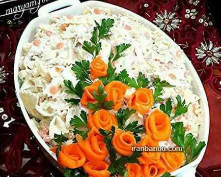 عکس ایده تزیین سالاد اندونزی