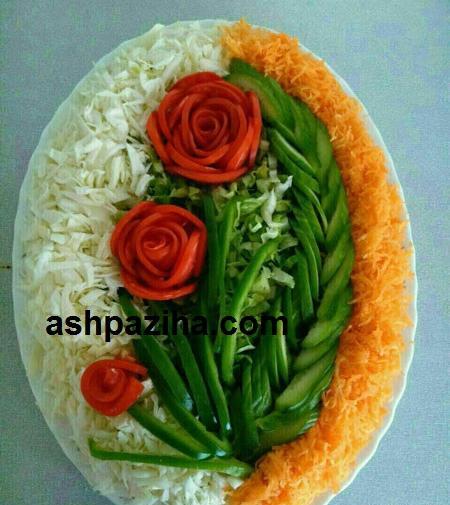عکس ایده های تزیین سالاد کاهو