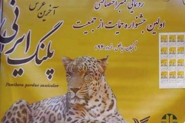 عکس پلنگ نوشته دار