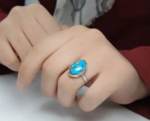 عکس انگشتر فیروزه زنانه طلا