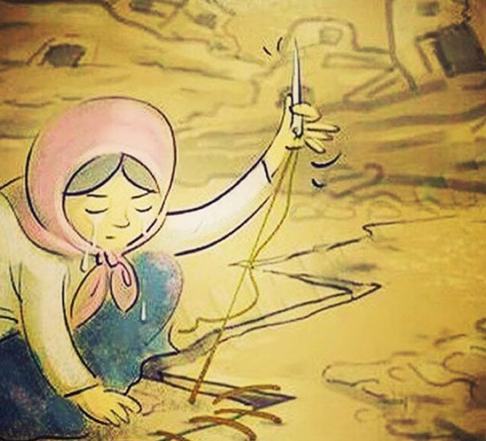 عکس کارتونی در مورد زلزله