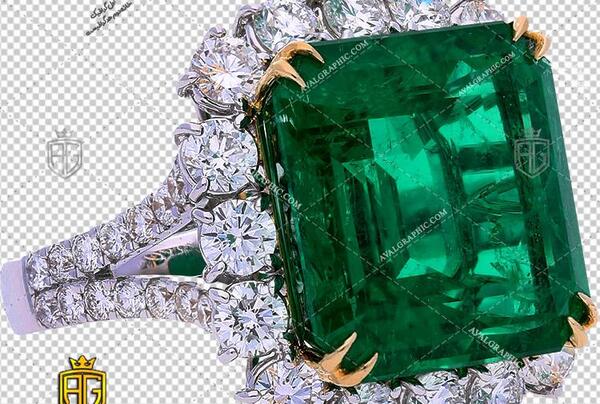 عکس انگشتر طلا با نگین سبز
