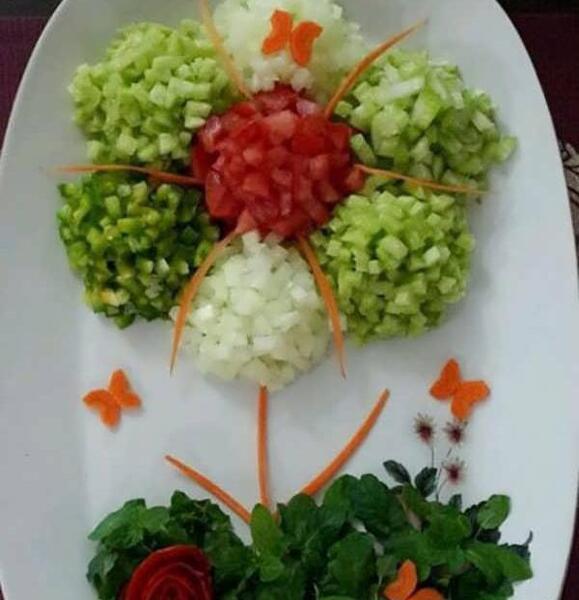 عکس ایده های جالب برای تزیین سالاد