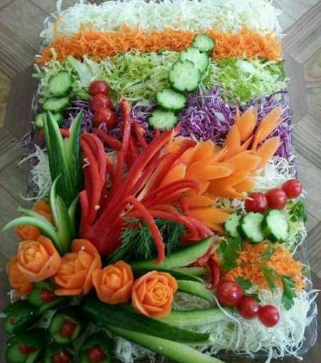 عکس ایده های جالب برای تزیین سالاد