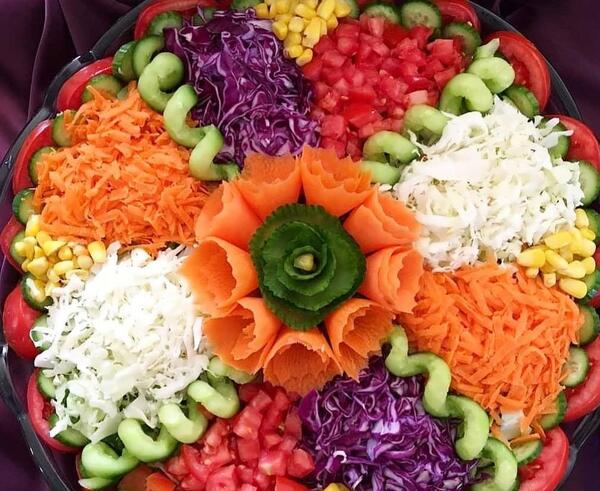 عکس ایده های جالب برای تزیین سالاد
