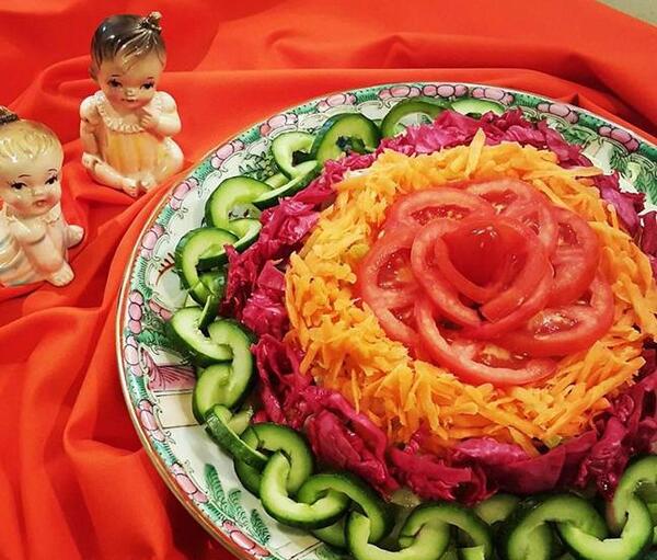 عکس ایده های جالب برای تزیین سالاد