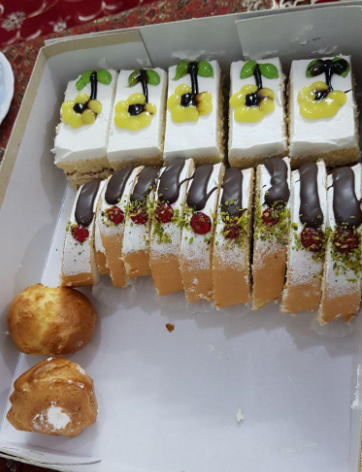 عکس شیرینی نون خامه ای
