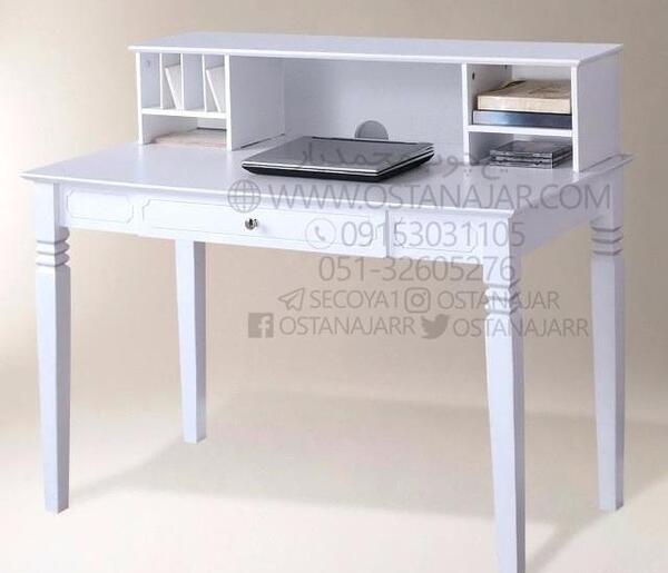 عکس میز تحریر ساده سفید