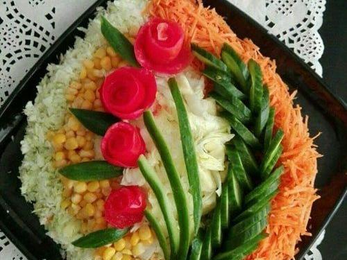 عکس ایده تزیین سالاد مجلسی