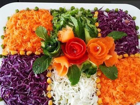 عکس ایده تزیین سالاد مجلسی
