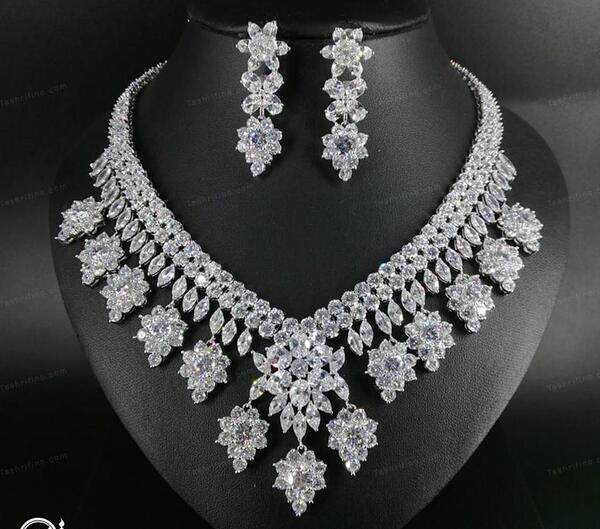 عکس سرویس طلای سفید ساده