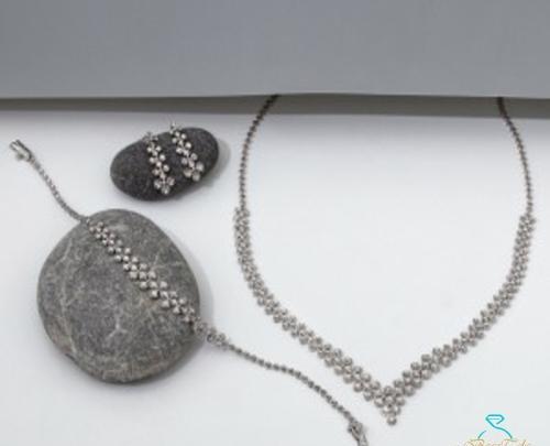 عکس سرویس طلای سفید ساده