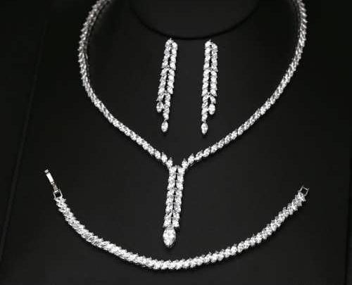عکس سرویس طلای سفید ساده