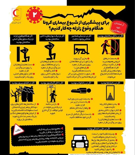 عکس در مورد نکات ایمنی زلزله