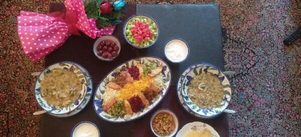 عکس غذای سالگرد ازدواج