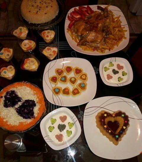 عکس غذای سالگرد ازدواج