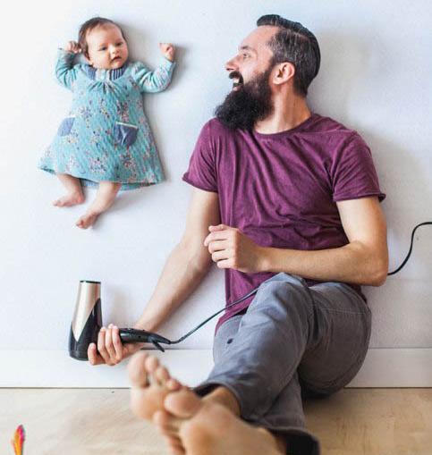 عکس دختر بچه و پدر