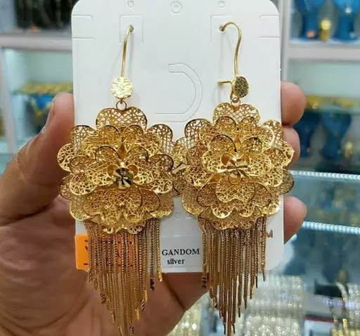 عکس گوشواره طلا عربی
