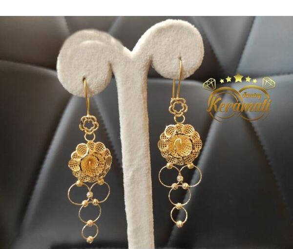 عکس گوشواره طلا عربی