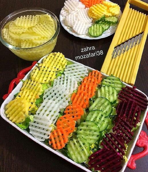 عکس چند ایده برای تزیین سالاد