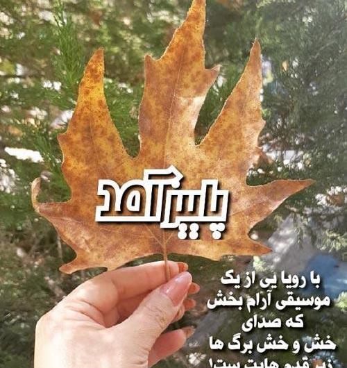 عکس نوشته انگیزشی پاییزی