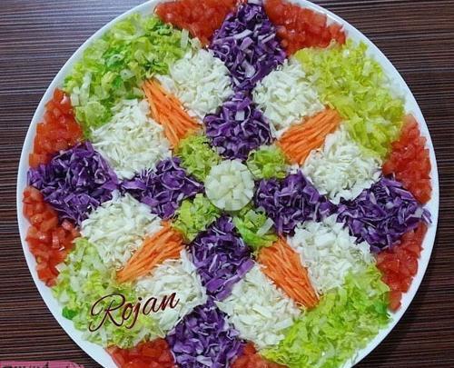 عکس چند ایده تزیین سالاد