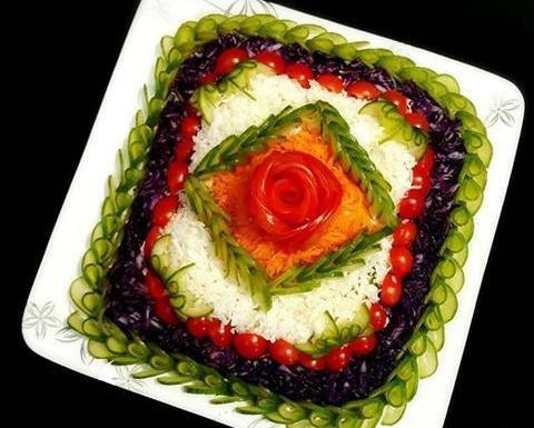 عکس ایده تزیین سالاد جدید