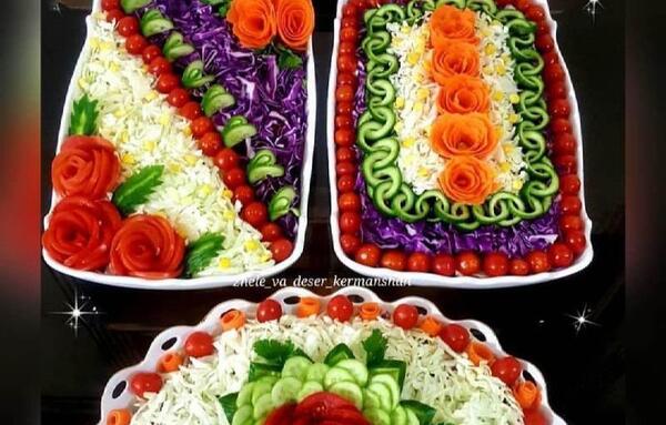 عکس ایده تزیین سالاد جدید