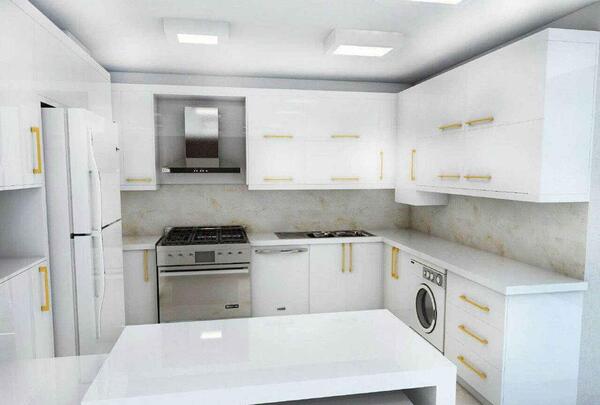 عکس کابینت سفید ساده