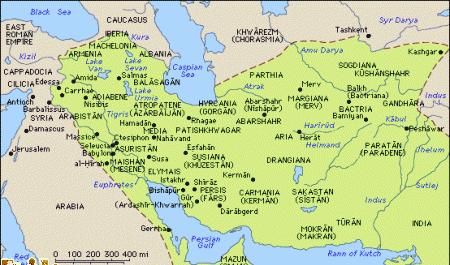 عکس نقشه ایران در زمان ساسانیان
