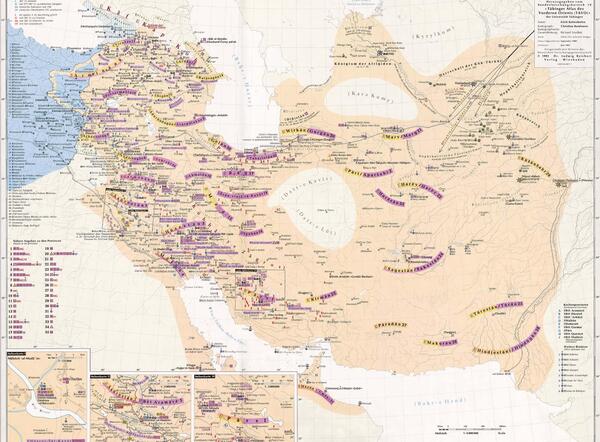 عکس نقشه ایران در زمان ساسانیان