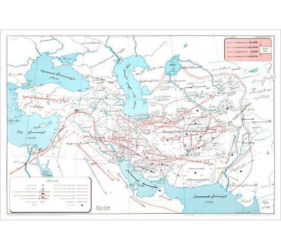 عکس نقشه ایران در زمان ساسانیان