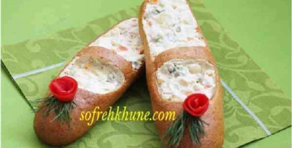 عکس ایده ی تزیین سالاد الویه