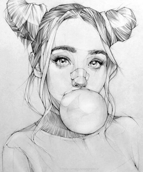 عکس نقاشی سیاه ساده