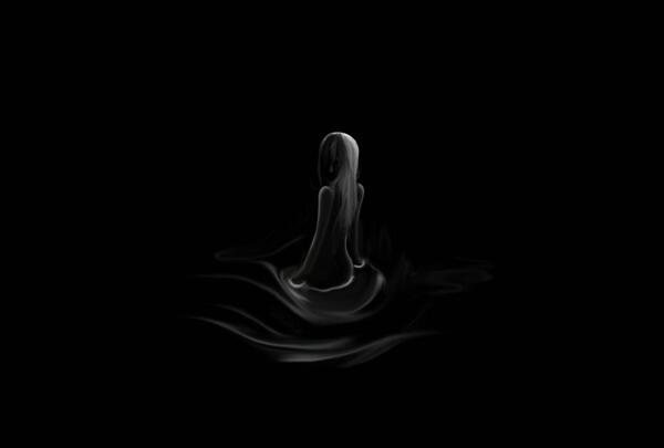 عکس روی صفحه سیاه