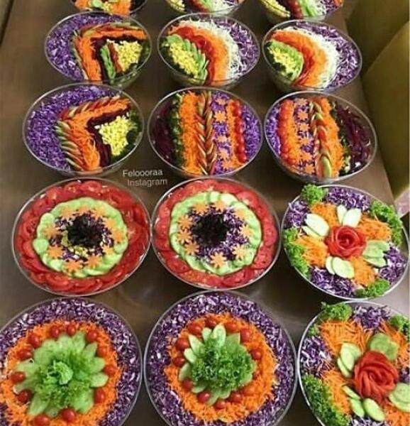 عکس ایده تزیین سالاد فصل