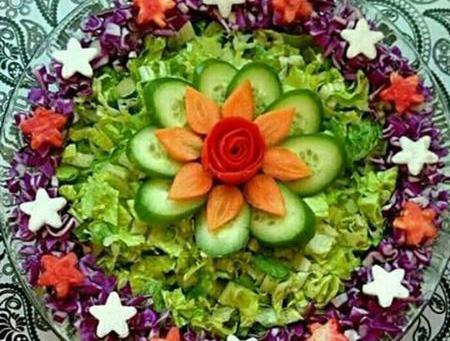 عکس ایده تزیین سالاد فصل