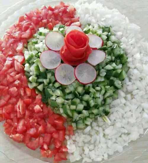 عکس ایده ی تزیین سالاد