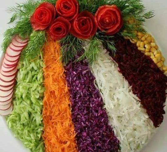 عکس ایده ی تزیین سالاد