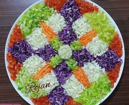 عکس ایده ی تزیین سالاد