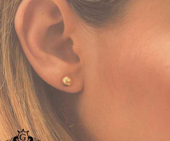 عکس گوشواره طلا توپی