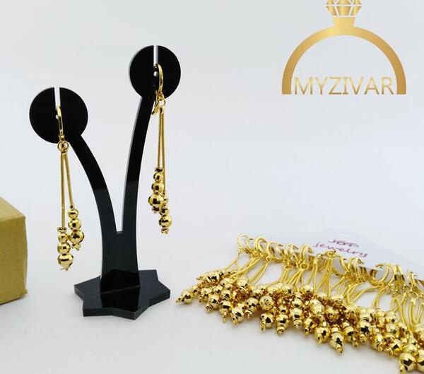 عکس گوشواره طلا توپی