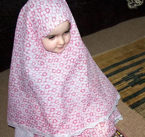 عکس دختر بچه حجابی
