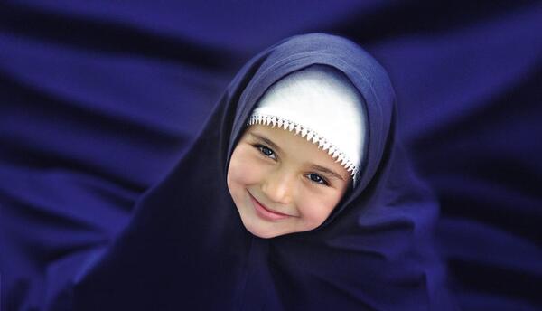 عکس دختر بچه حجابی