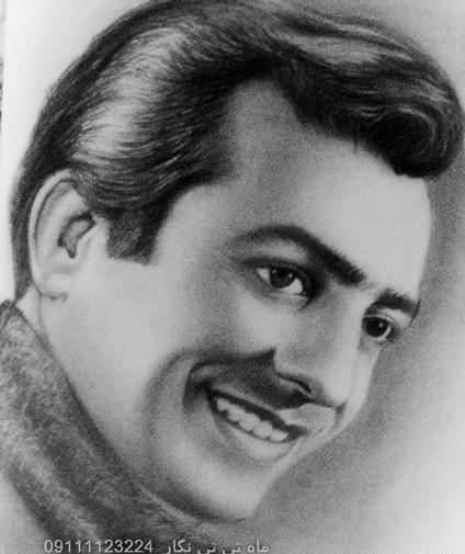 عکس سیاه قلم چهره ساده