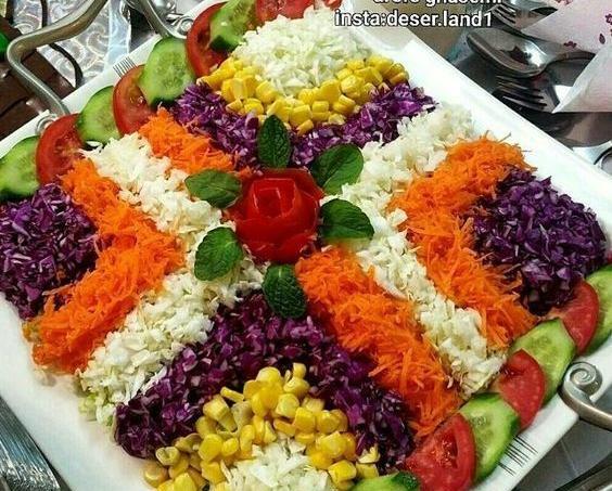 عکس ایده برای تزیین سالاد