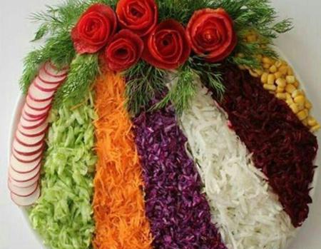 عکس ایده برای تزیین سالاد